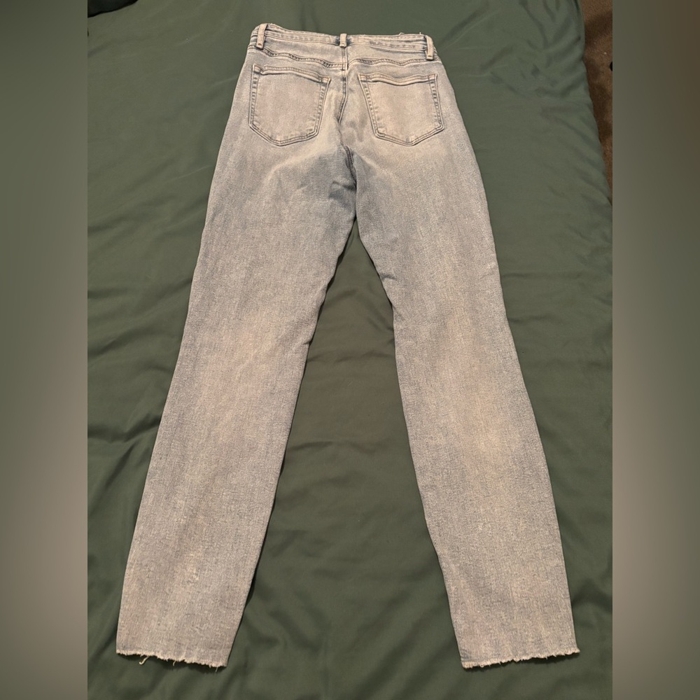 LOFT Light Blue Ripped Skinny Jeans - Picture 5 of 7